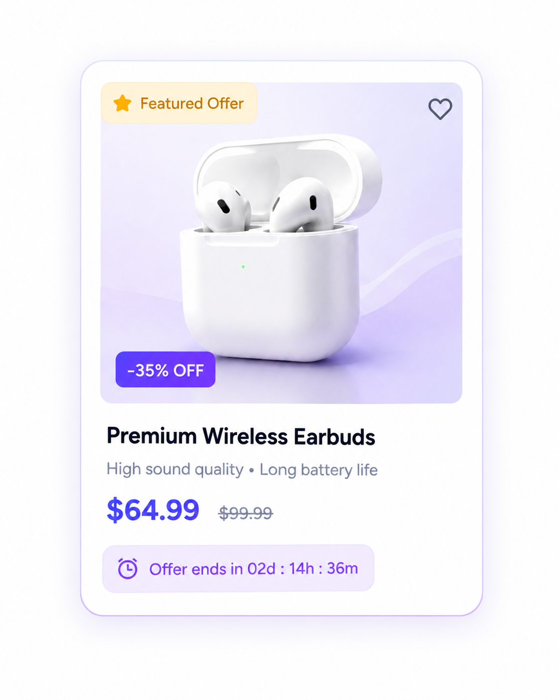 Featured offer UI resource